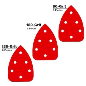 Diablo DCTTIPVGPH15G Detail Fingertips 3 inch x 1-1/8 inch Hook & Lock Assorted Grits