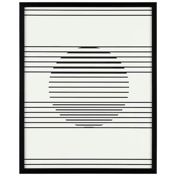 SAFAVIEH Measured Gaze Framed Mixed Media Abstract Wall Art 4 in. x 19 in.