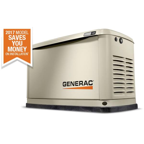 Generac 11,000-Watt Air Cooled Standby Generator with Whole House 200 Amp Automatic Transfer Switch