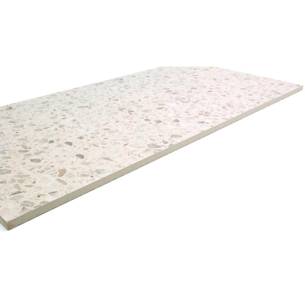 Large White Matte Porcelain Stone Look Tile