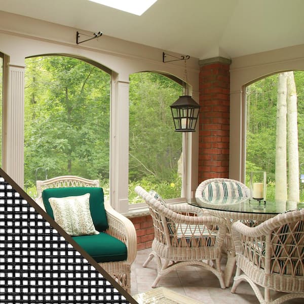 48 in. x 100 ft. Charcoal Fiberglass Small Insect Screen Roll for Windows and Door