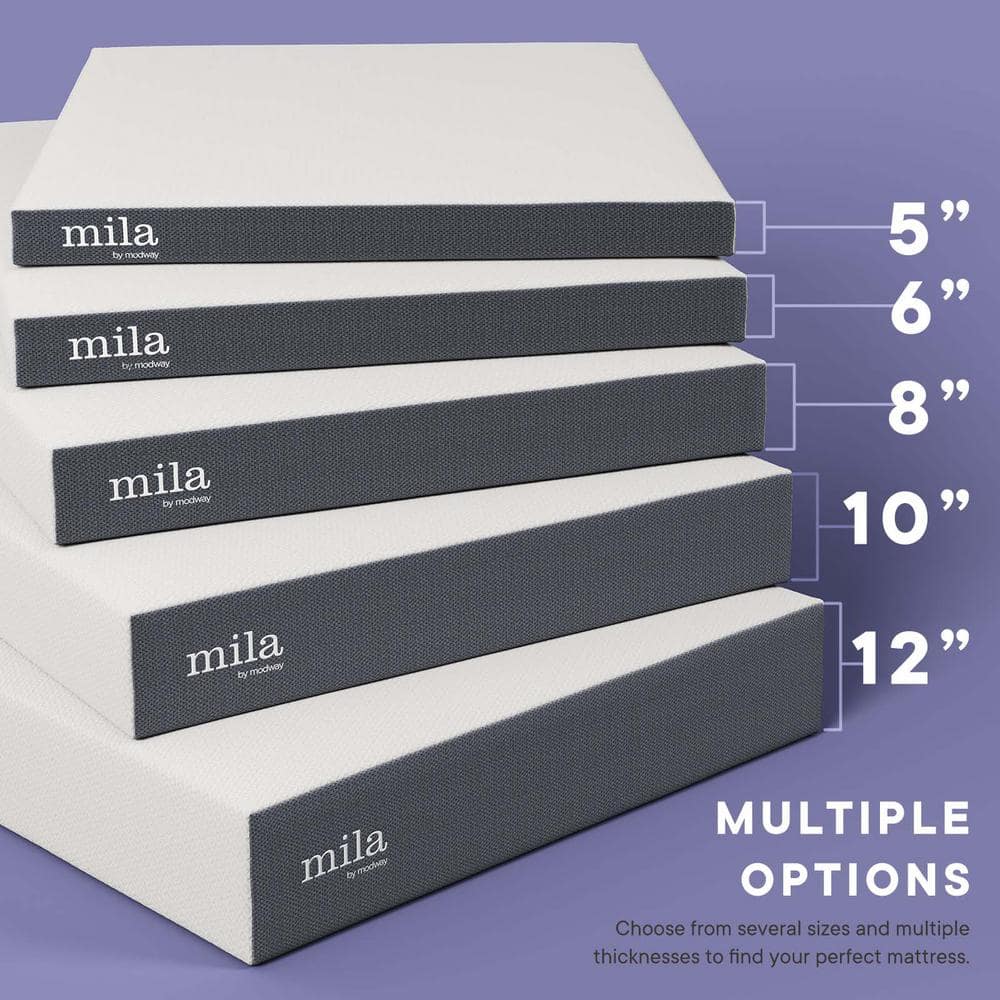 Luxury 8" Gel Memory Foam King Mattress in Quilted Comfort
