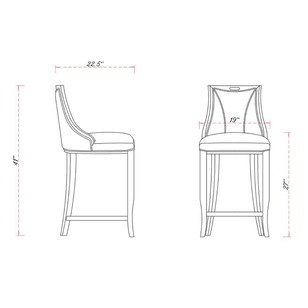 Emperor 41" Bronze and Walnut Adjustable Leather Barstool