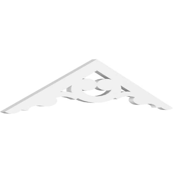 Ekena Millwork Robin 1 in. D x 7-1/2 in. W x 36 in. L Signature Urethane Gable Pediment