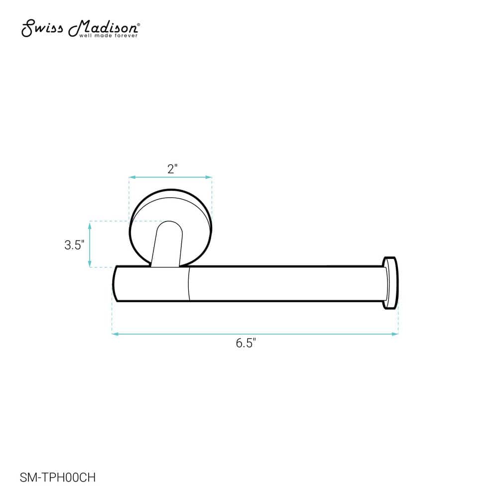 Avallon Chrome Contemporary Toilet Paper Holder