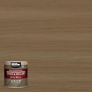 8 oz. #ST-147 Castle Gray Semi-Transparent Waterproofing Exterior Wood Stain and Sealer Sample