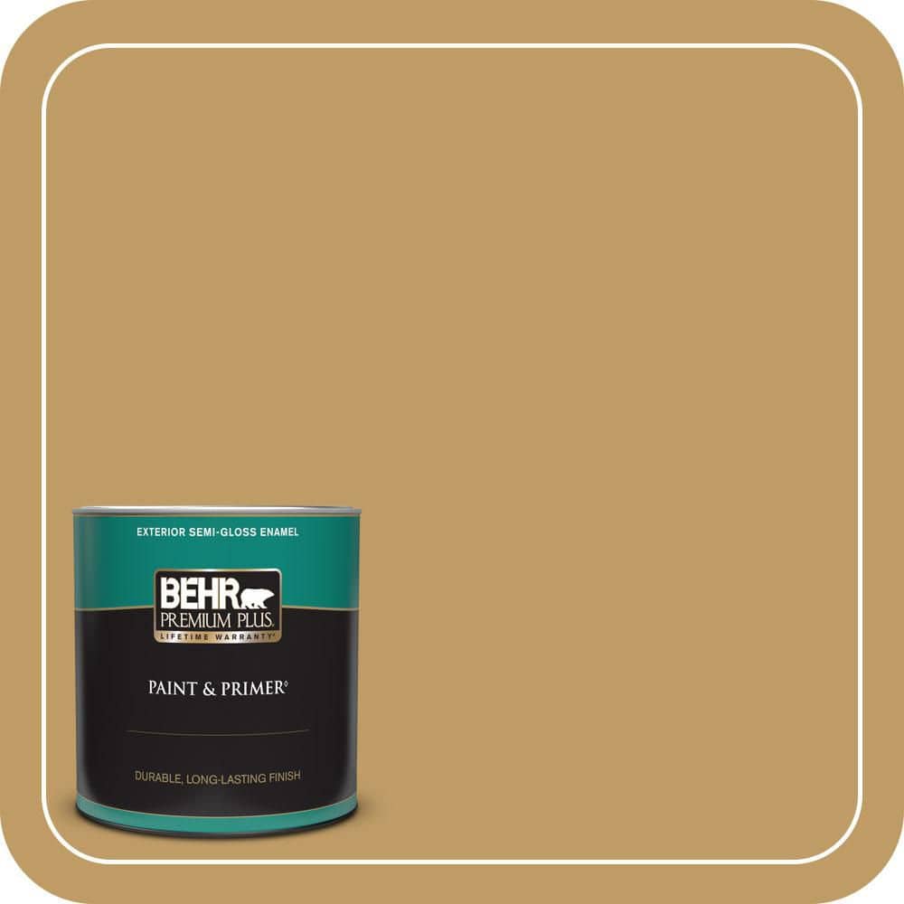1 qt. #340F-6 Mojave Gold Semi-Gloss Enamel Exterior Paint & Primer price history on PriceWatchPro