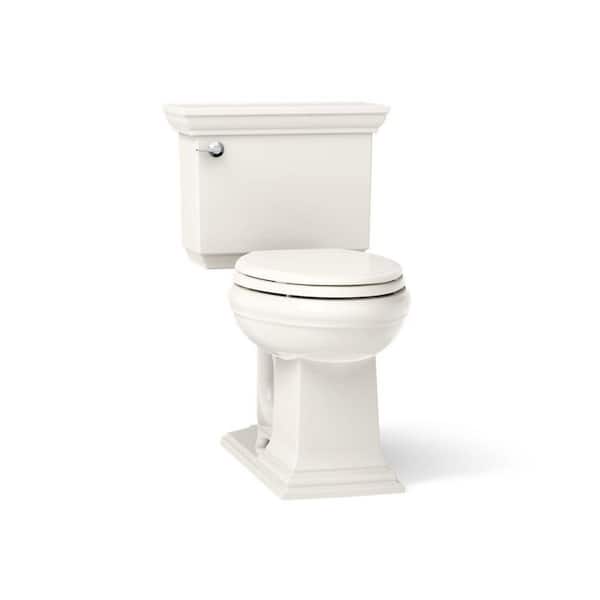 Memoirs 12 in. Rough In 2-Piece 1.28 GPF Single Flush Elongated Toilet in Biscuit Seat Not Included