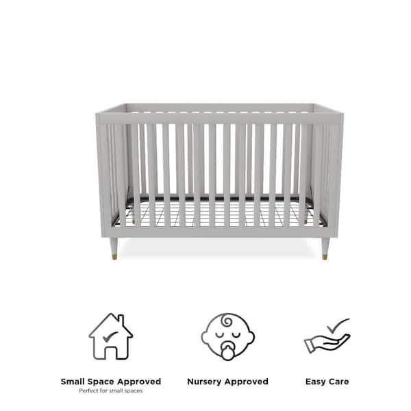 Small best sale gray crib