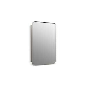 Verdera 22 in. W x 34 in. H Rectangular Framed Silver Recessed/Surface Mount Medicine Cabinet with Mirror