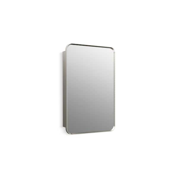 KOHLER Verdera 22 in. W x 34 in. H Rectangular Framed Silver Recessed/Surface Mount Medicine Cabinet with Mirror