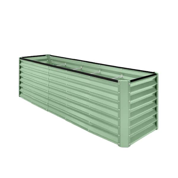96 in. L x 24 in. W x 24 in. H Steel Dark Green Raised
