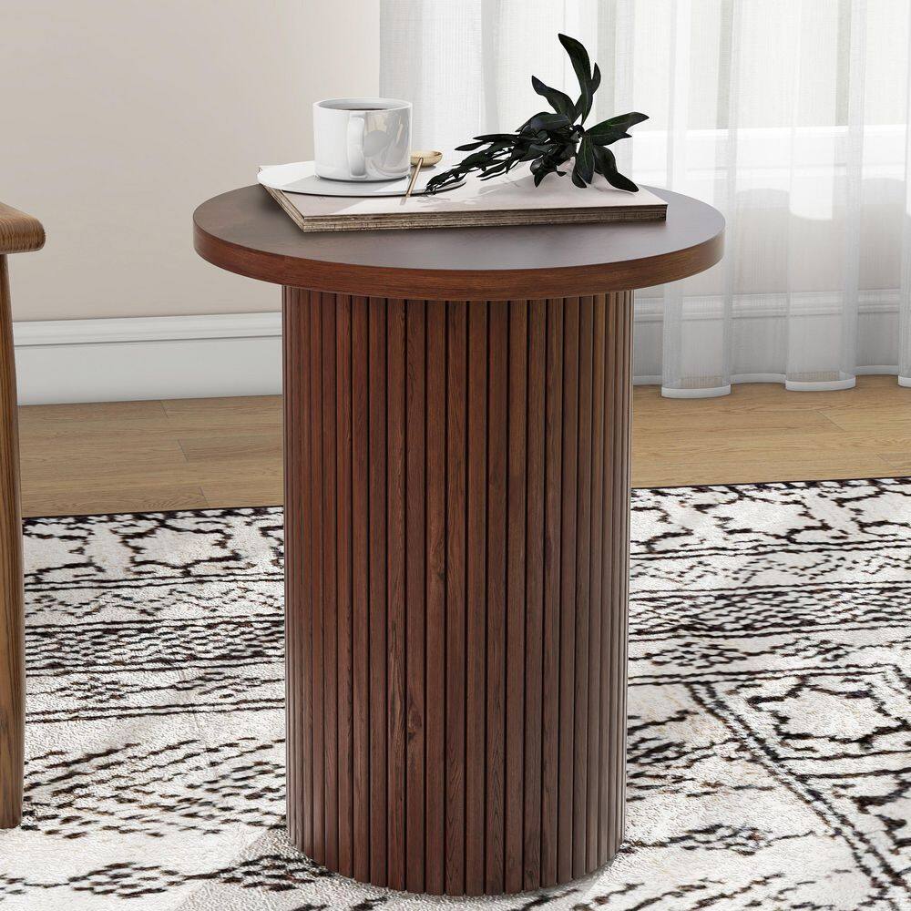 16.93 in. W x 22.05 in. H Round Pedestal Wood End Table price history on PriceWatchPro