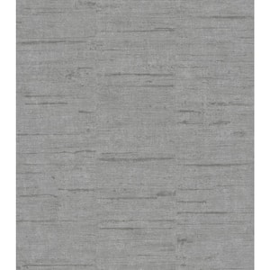 57.8 sq. ft. Maclure Silver Striated Texture Strippable Wallpaper Covers