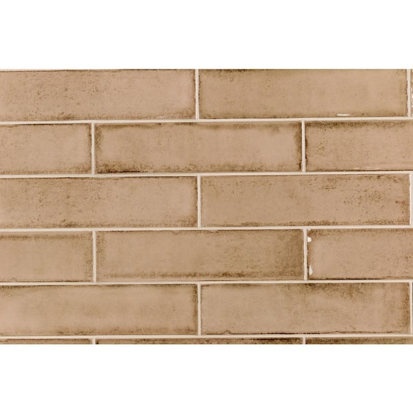 Ivy Hill Tile Moze Taupe 3 in. x 12 in. 9 mm Ceramic Wall Tile (22-Piece) (5.38 sq. ft./ Box)