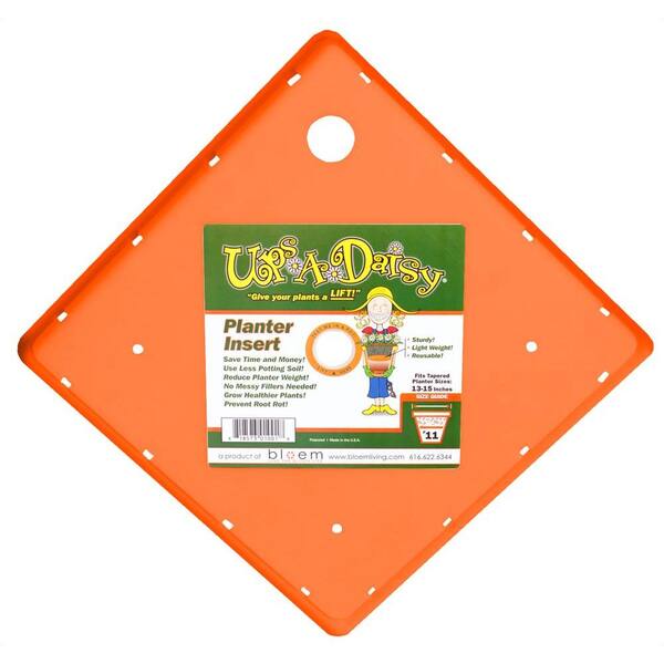 Bloem 11 in. Plastic Square Ups-A-Daisy Planter Liner (12-Pack)