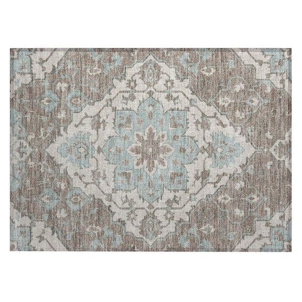 Chantille Machine Washable Indoor/Outdoor Abstract ACN3027 Gray 3 ft. x 4 ft. Area Rug