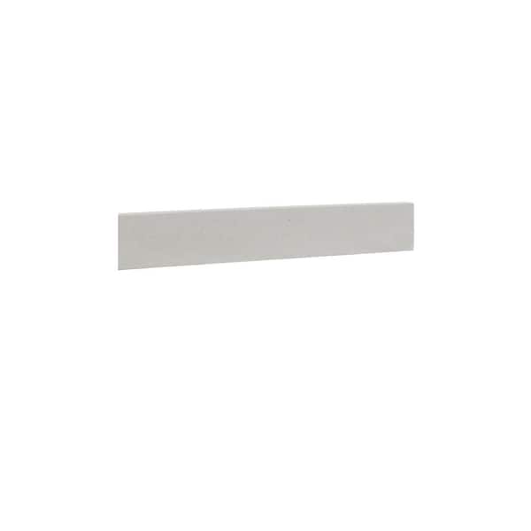 Bellaterra Home 17 in. W Concrete Bathroom Vanity Sidesplash in Slate White
