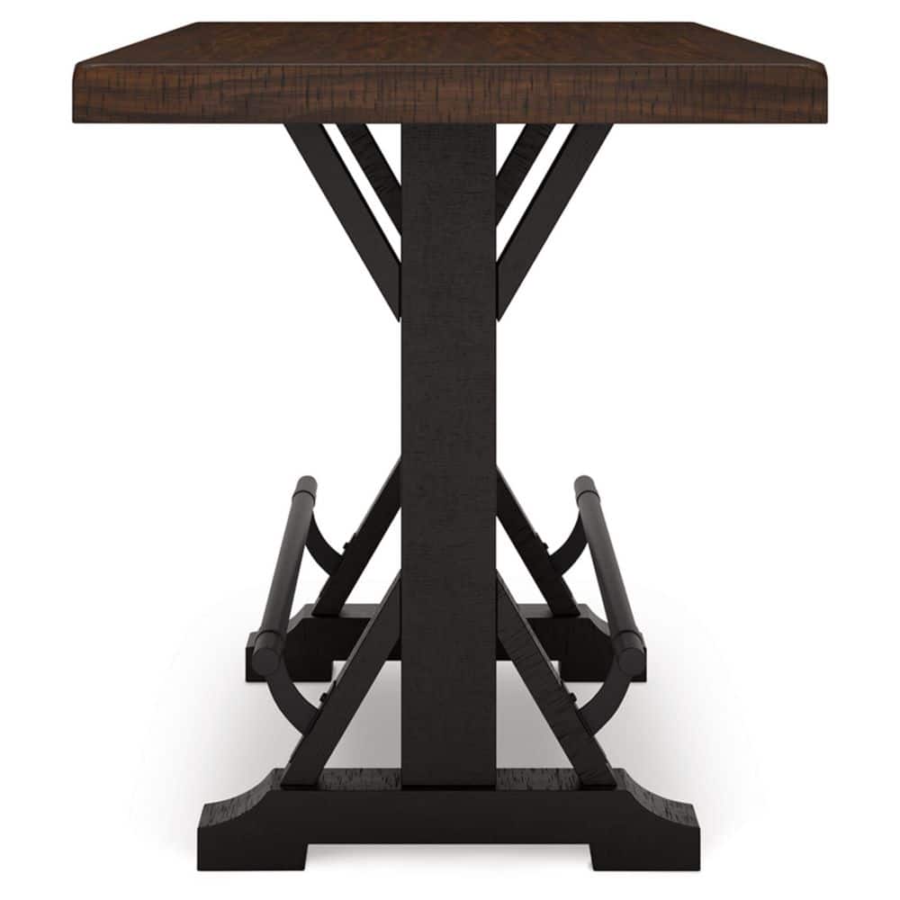Valebeck 60" Brown and White Reclaimed Wood Counter Height Dining Table