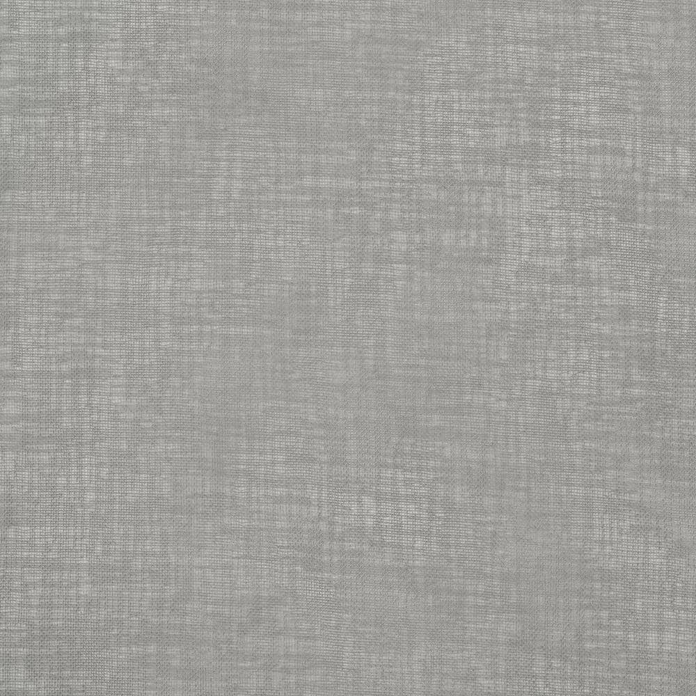 Gray Sheer Light Filtering Polyester Grommet Curtain Panel 52" x 63"