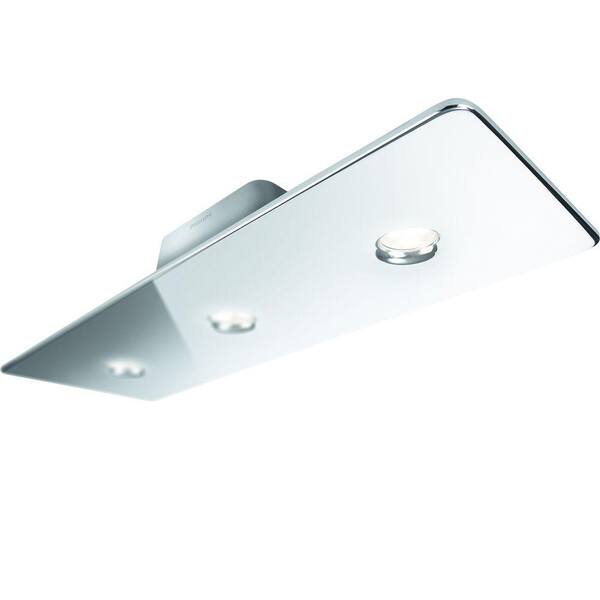 Philips Tabla 3-Light Chrome LED Ceiling Flushmount