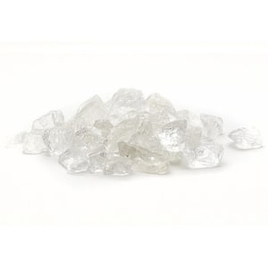 1/2 in. 10 lb. Medium Ice Clear Landscape Fire Glass