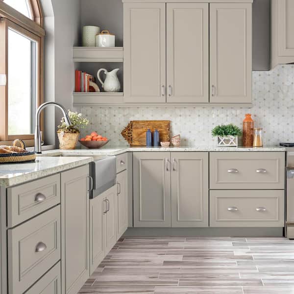 1 gal. #PPU5-08 Sculptor Clay Satin Enamel Interior/Exterior Cabinet, Door & Trim Paint
