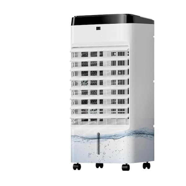 12H Timer Windowless Portable Air Conditioner 70° Oscillation Evaporative Air Cooler with 6-Ice Box 3-Modes and Speeds