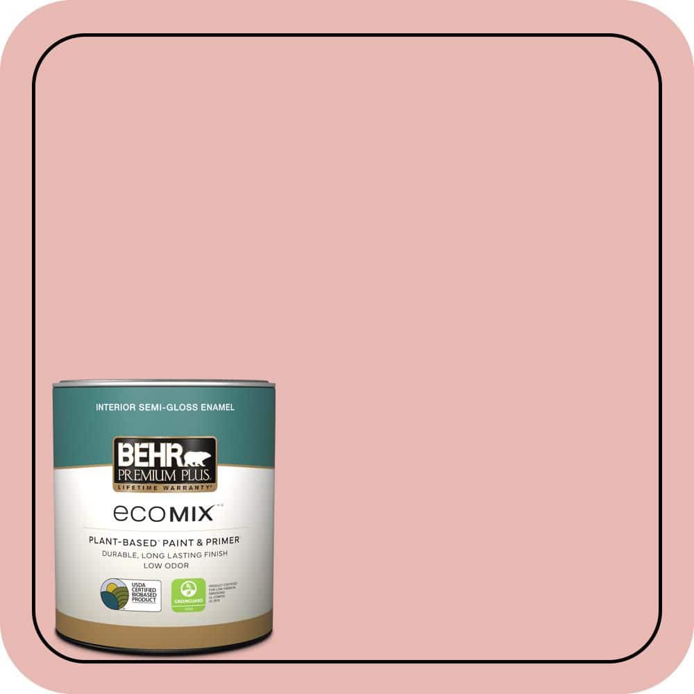 1 qt. #MQ4-04 Noble Blush Semi-Gloss Enamel EcoMix Plant-Based Interior Paint & Primer price history on PriceWatchPro