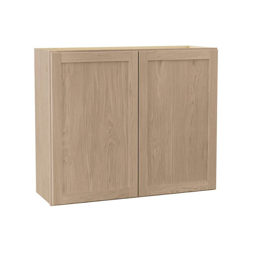 Sinclair 36 in. W x 12 in. D x 30 in. H Assembled Wall Cabinet in Shaker Light Oak price history on PriceWatchPro