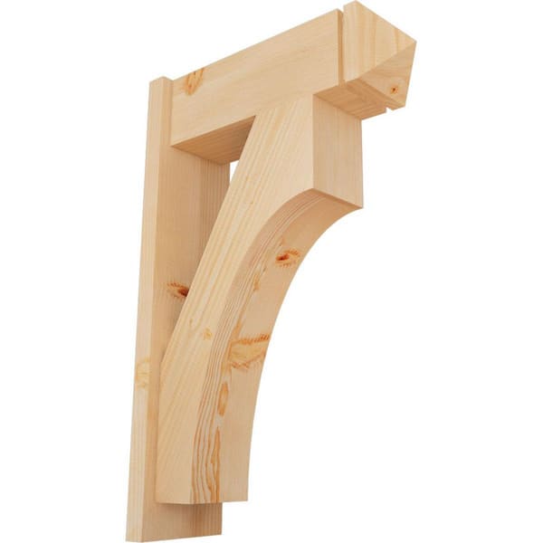 Ekena Millwork 8 in. x 34 in. x 22 in. Westlake Arts and Crafts Smooth Douglas Fir Outlooker