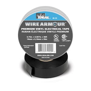 Wire Armour 3/4 in. x 66 ft. x 0.007 in. 33 Premium Vinyl Tape, Black