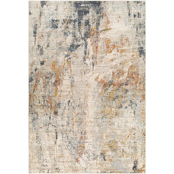 Beckham Cream/Gray Ombre 9 ft. x 12 ft. Indoor Area Rug