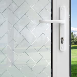 36 in. W x 78 in. H Privacy Control Frosted Tile Window Film