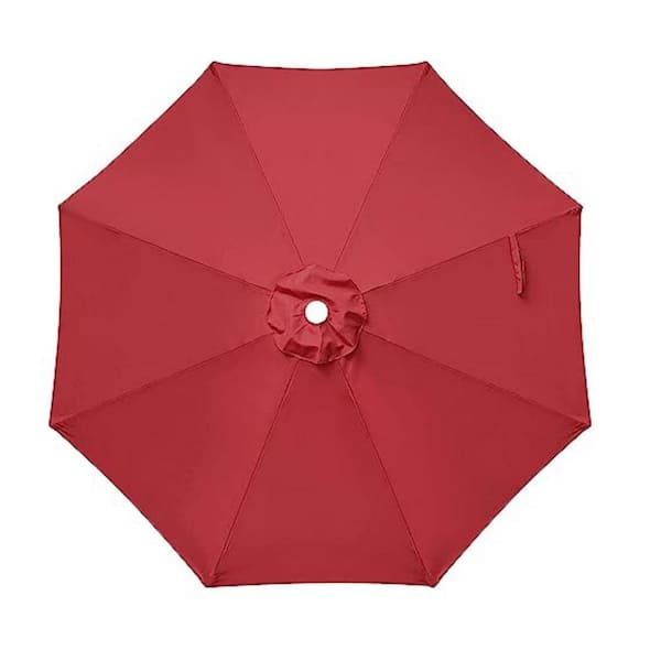ITOPFOX Red Large Octagon Patio Umbrella Replacement Canopy