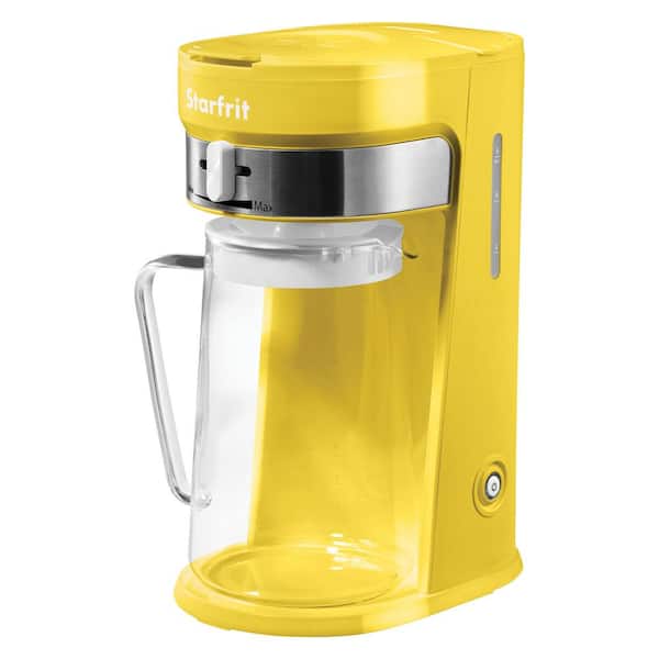 Starfrit 10-Cup Yellow Iced Tea and Coffee Maker with Glass Pitcher