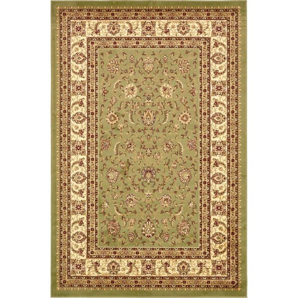 Unique Loom St. Florence Voyage Area Rug - 3' 3 x 5' 3 (Light Green)