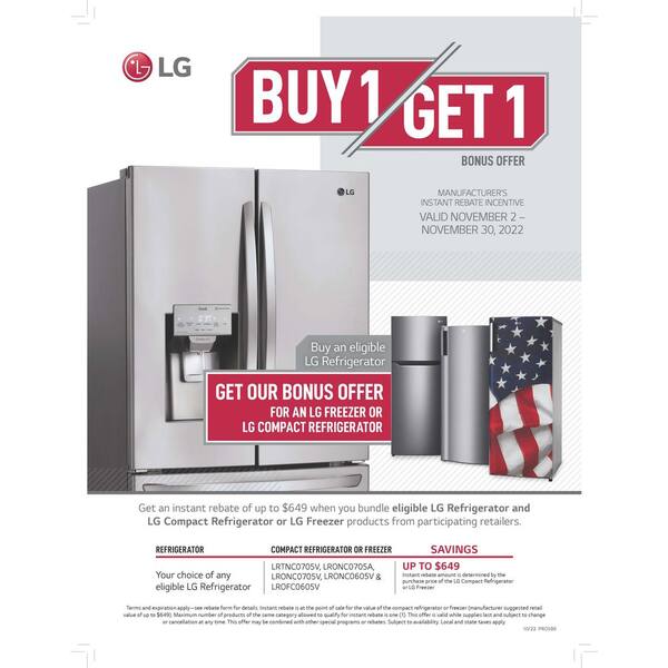 lg 6 cubic foot refrigerator