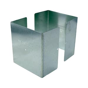 6 in. x 6 in. x 1/2 ft. H Galvanized Steel Pro Series Mailbox and Fence Post Guard
