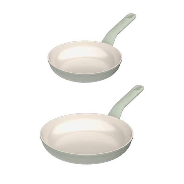 Leo Balance 2-Piece Nonstick Aluminum Fry Pan Set, Sage