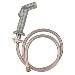 Hand Held Kitchen Side Sprayer Head and Hose Kit, Satin Nickel