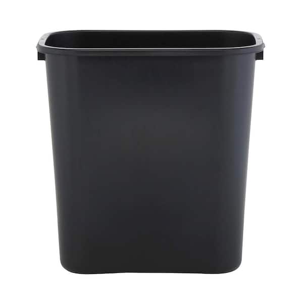 Sparco 7 Gal. Black Rectangular Trash Can SPR02160 - The Home Depot