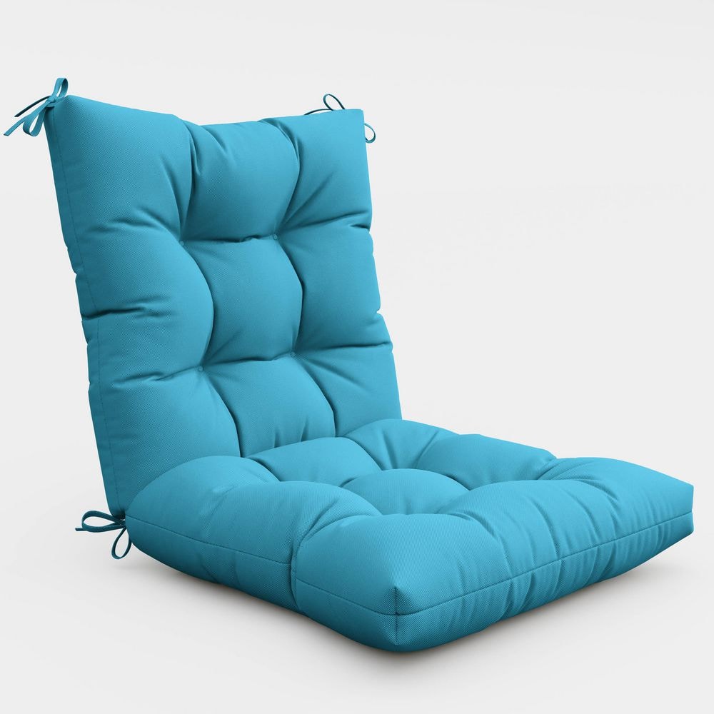 42 x 21 x 5 in. Outdoor Tufted Dining and Rocking Chair Cushion, Waterproof Replacement Seat with Backrest, Lake Blue price history on PriceWatchPro