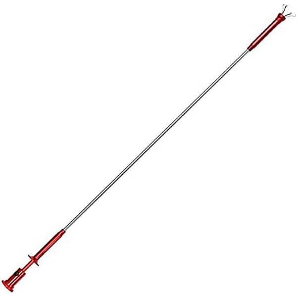 Stainless Steel Flexible Magnetic Pick-Up Claw Grabber Tool with LED Light 2 ft. Length for Hard to Reach Areas