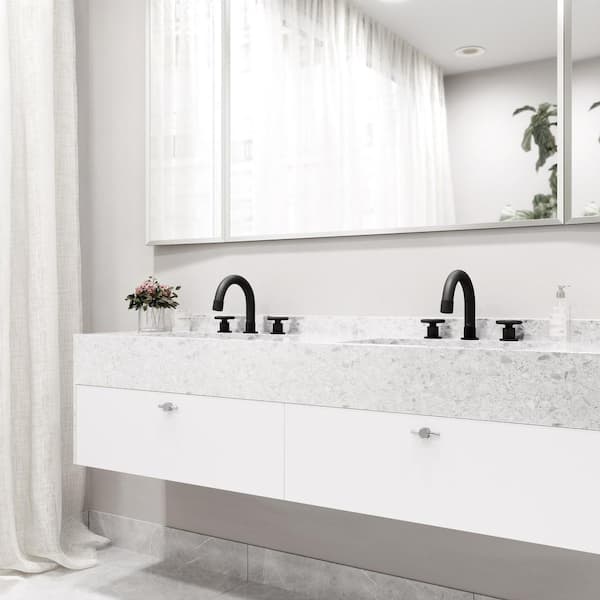 Wythe 7 in. Widespread 2-Handle Bathroom Faucet in Matte Black