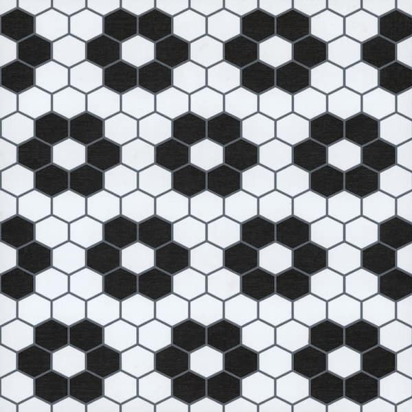 Take Home Sample Biscotto Black 6 in. W x 6 in. L Residential Vinyl Tile Flooring
