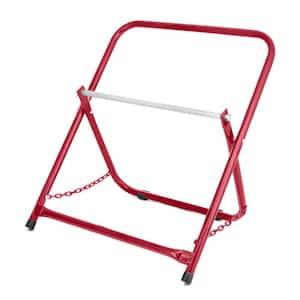 Single Axel Foldable Cable Caddy for Spools up to 20 in. Diameter, 100 lbs. Capacity, Red