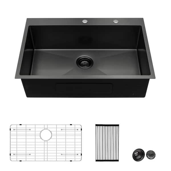 Nestfair Stainless Steel 28 in. Single Bowl DropIn Kitchen Sink with