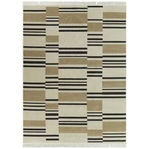Jules Tan 8 ft. x 10 ft. Striped Area Rug