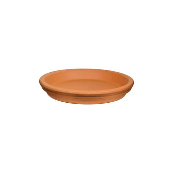 The - Clay Terra 100043041 Depot in. 9.5 Cotta Medium Home Pennington Saucer